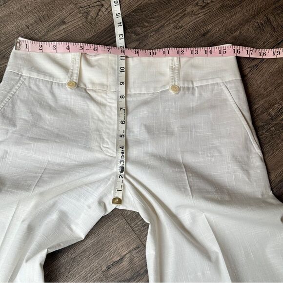 New!! BCBGMaxAzria White Linen Wide Leg Dress Pants Trousers - Sz 6 TALL GIRLS! - Picture 7 of 14